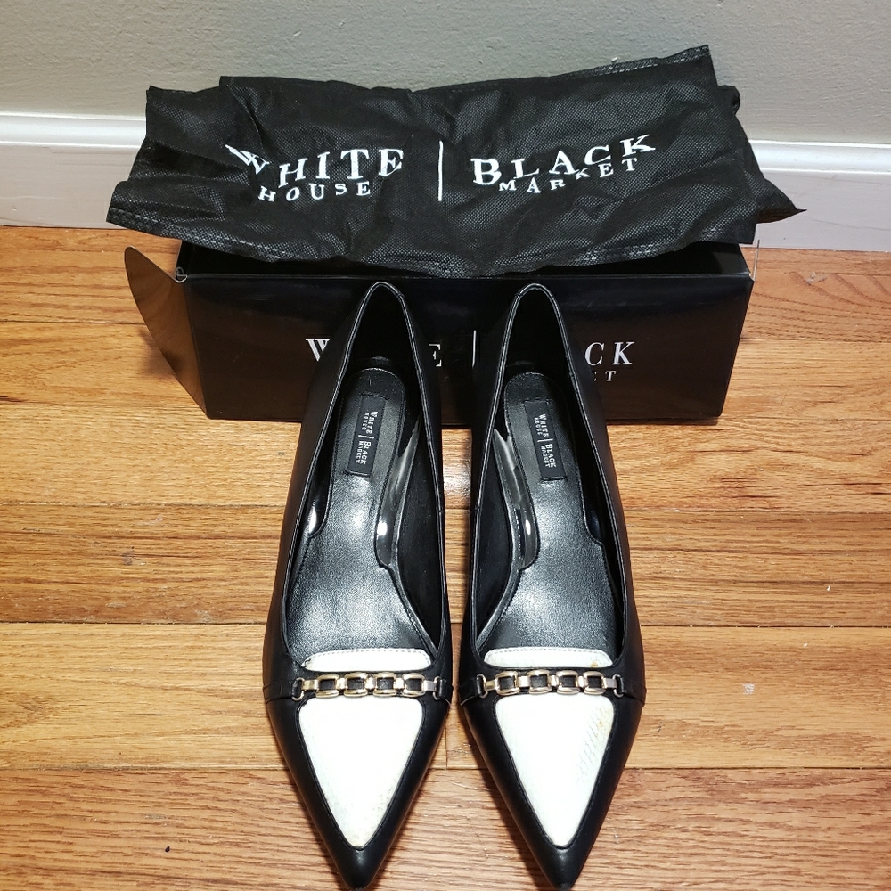White House Black Market "Sadie" low heel pumps